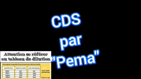 🟡 CDS par Pema Dioxyde de Chlore