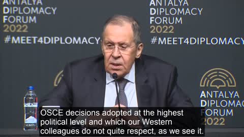 Sergey Lavrov’s Answers to Media - Antalya Diplomacy Forum - March 10, 2022 - English Subtitles