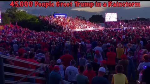 July 3, 45,000 people came to see Trump in a rainstorm. Biden’s crowd of 45 to greet him i