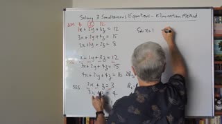 Math 3 Simultaneous Equations 01 Elimination Method
