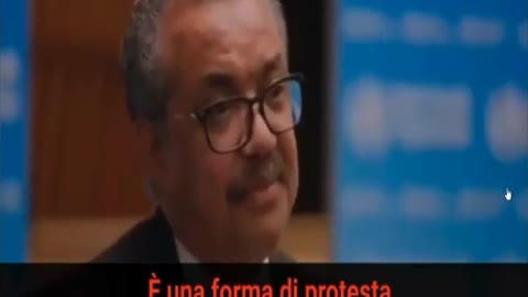 Tedros "il capo dell'OMS" non si inocula per protesta perché sta perdendo