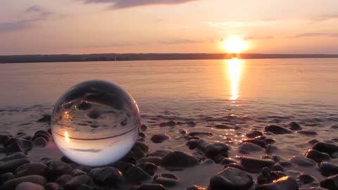 Glass Ball By The Shore 1