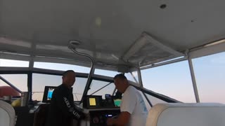 Blue fin tuna fishing on the tongue and groove