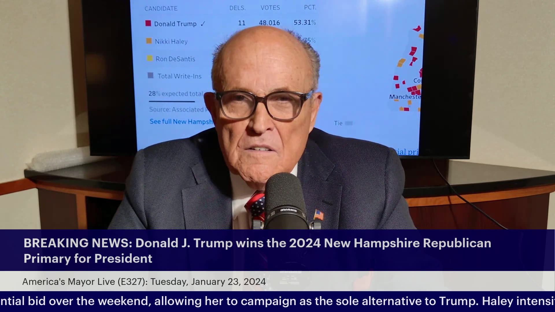 America's Mayor Live (E327) ELECTION 2024—New Hampshire Primary Results