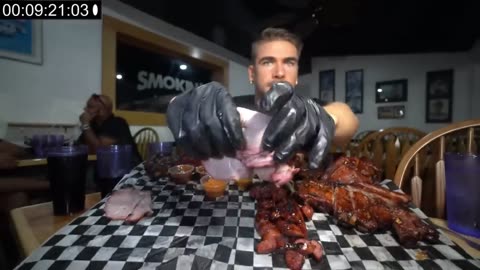 "YOU CAN'T BEAT THAT" FLORIDA'S BIGGEST BBQ CHALLENGE | The "Buck Off Boy" Bbq Platter Challenge