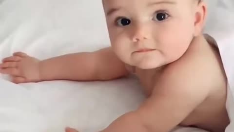 Cute baby with music