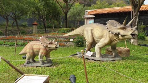 A trip to jurassic park - A herd of dinosaurs!!