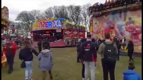 The Unique Amusement Ride at the funfair.
