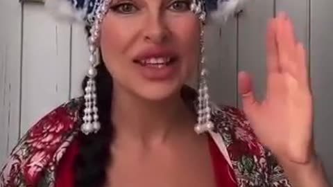 Russian girl thanks the west