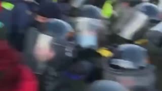 Canadian Police Horses Trample Freedom Convoy Protestors