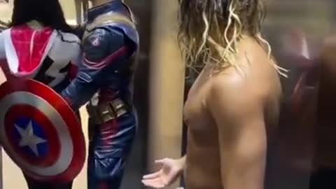 Marvel captain America Evelater prank funny video