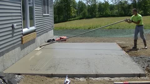 How To Form, Pour, And Stamp A Concrete Patio Slab