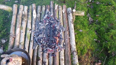 🔥Whole Chicken Prepared in the Forest🔥 Relaxing Cooking