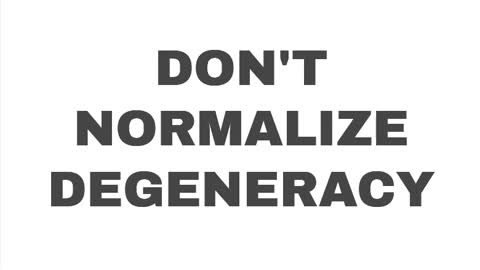 DON'T NORMALIZE DEGENERACY