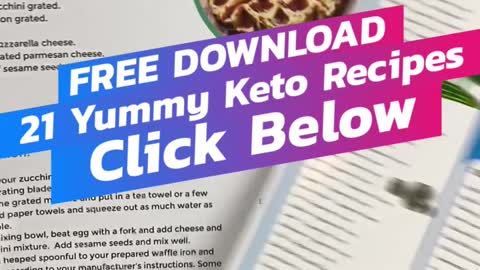 Get Your Free Keto Cookbook NOW