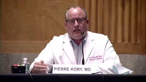 Dr. Pierre Kory testifies at Senate Committee hearing on use of Ivermectin