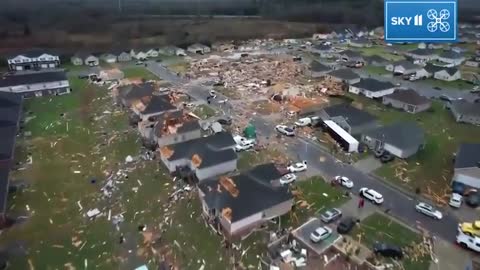 Total Tornado Devastation: Drone Footage Shows Bowling Green, Kentucky Flattened