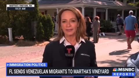 MSNBC Admits Migrants Are HAPPY That DeSantis Sent Them To Martha's Vineyard