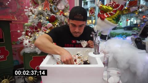 CRAZY Kitchen Sink Ice Cream Sundae Challenge! Miami Florida Man Vs Food