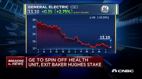 GE to spin off health unit, exit Baker Hughes stake