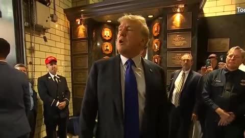 Donald J. Trump Visits New York City Police and Fire Departments
