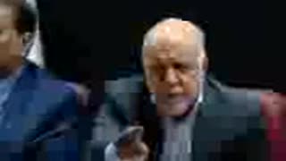 Iran's oil minister speaking about corruption in Iran