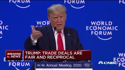 Watch President Donald Trump's full speech at the Davos World Economic Forum