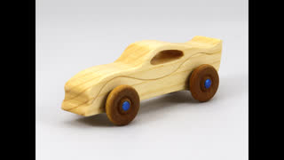Handmade Wood Toy Sports Car From the Itty-Bitty Series