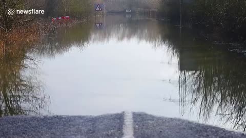 Storm Christoph brings flooding to a Yorkshire village