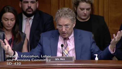 Dr. Rand Paul Defends Capitalism at HELP Committee Hearing