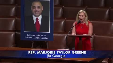 Rep. Marjorie Taylor Greene Honors The Life Of Captain Michael D’Angelo Garigan