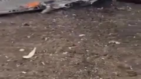 WAR IN UKRAINE DAY 8 FOOTAGE OF WRECKAGE OF RUSSIAN SU-30SM SHOT DOWN!