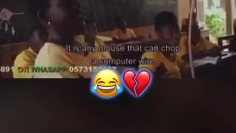 This kid was asked what a computer mouse just listen to the end....