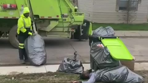 Dead body prank.