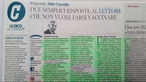 Aldo Cazzullo del Corriere della Sera