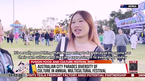 Australian city parades diversity of culture in annual multicultural festival