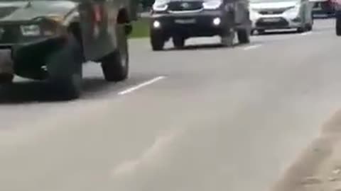 Unverified Video Shows Chinese Units Rolling Into Ukraine Following President Putin’s & Xi's Talks