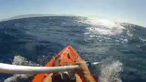 20 mile Kayak trip from Long Beach to Catalina on SMALL CRAFT WARNING DAY