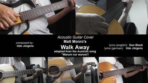 Guitar Learning Journey: Matt Monro's "Walk Away" acoustic guitar cover with vocals.