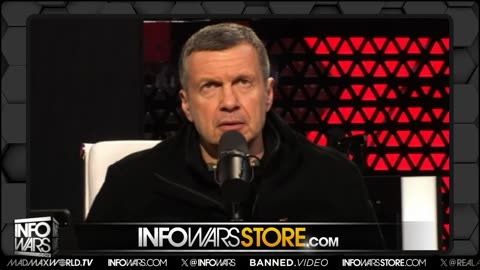 Russia's Top Broadcaster Vladimir Soloviev Joins Alex Jones Live On-Air To Discuss WWIII