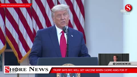 Trump Says No Vaccine For New York Because Cuomo Said No