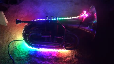 Marching Baritone with WS2812b LED's
