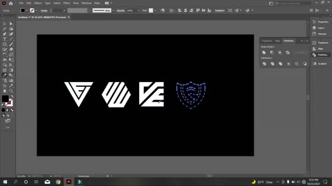 How To Design Your Logo Letters In Any Shape | Adobe Illustrator Tutorials | P-02