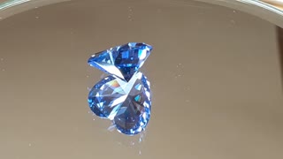 YAG Tanzanite Imitation Heart Shape