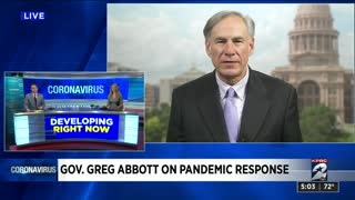 Texas Gov. Abbott thinks about reopening businesses