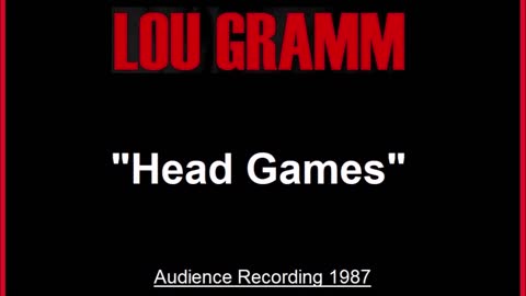 Lou Gramm - Head Games (Live in Bobligen, Germany 1987) Audience Recording