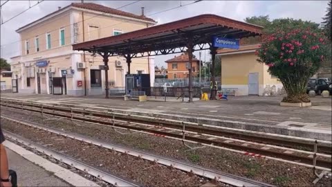 The Train Station in Campoleone, Italy – on our way to Salerno, Italy