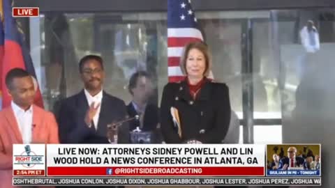 Attorneys Sidney Powell and Lin Wood - Georgia Voter Fraud Press Conference