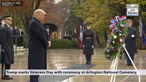 Trump marks Veterans Day with ceremony at Arlington National Cemetery