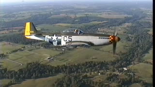 P-47 P-51 photo shoot from B-25J